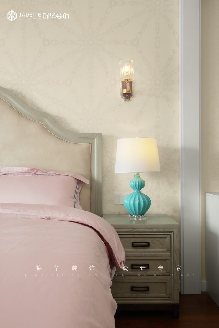 美式輕奢-世貿(mào)榮里-三室一廳-89㎡裝修-三室一廳-美式田園