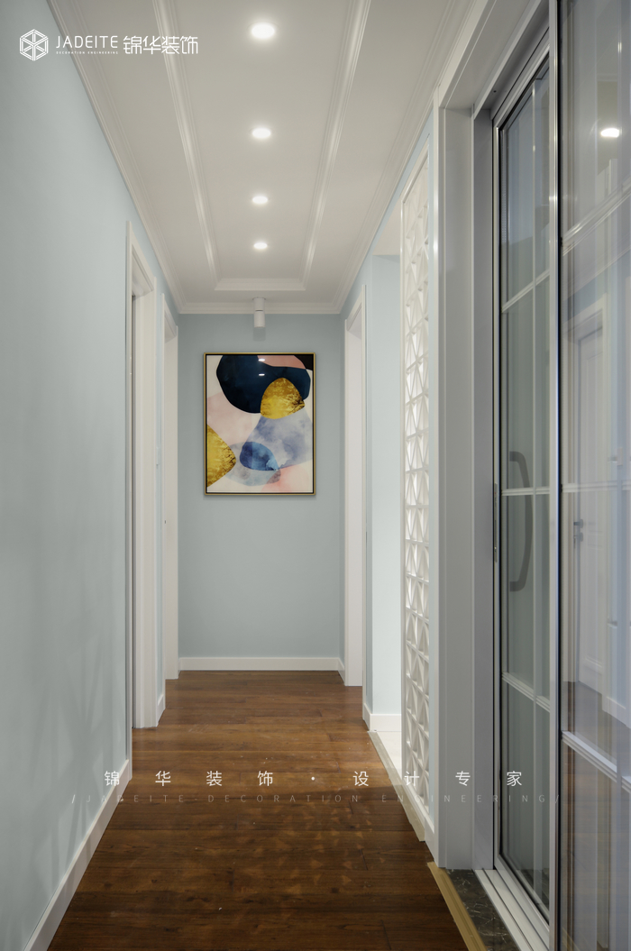 美式輕奢-世貿(mào)榮里-三室一廳-89㎡裝修-三室一廳-美式田園