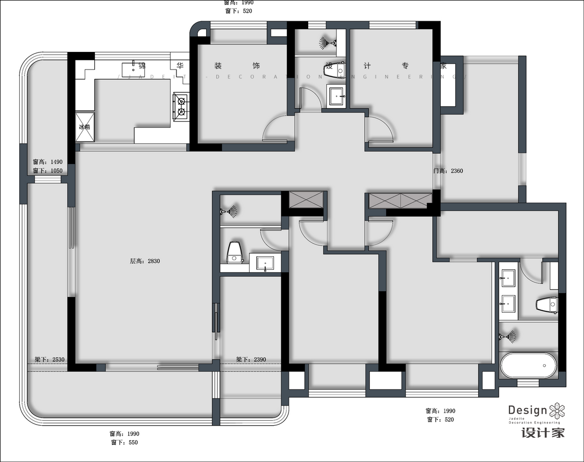 現(xiàn)代簡(jiǎn)約-檀境-四室兩廳-195㎡裝修-四室兩廳-現(xiàn)代簡(jiǎn)約