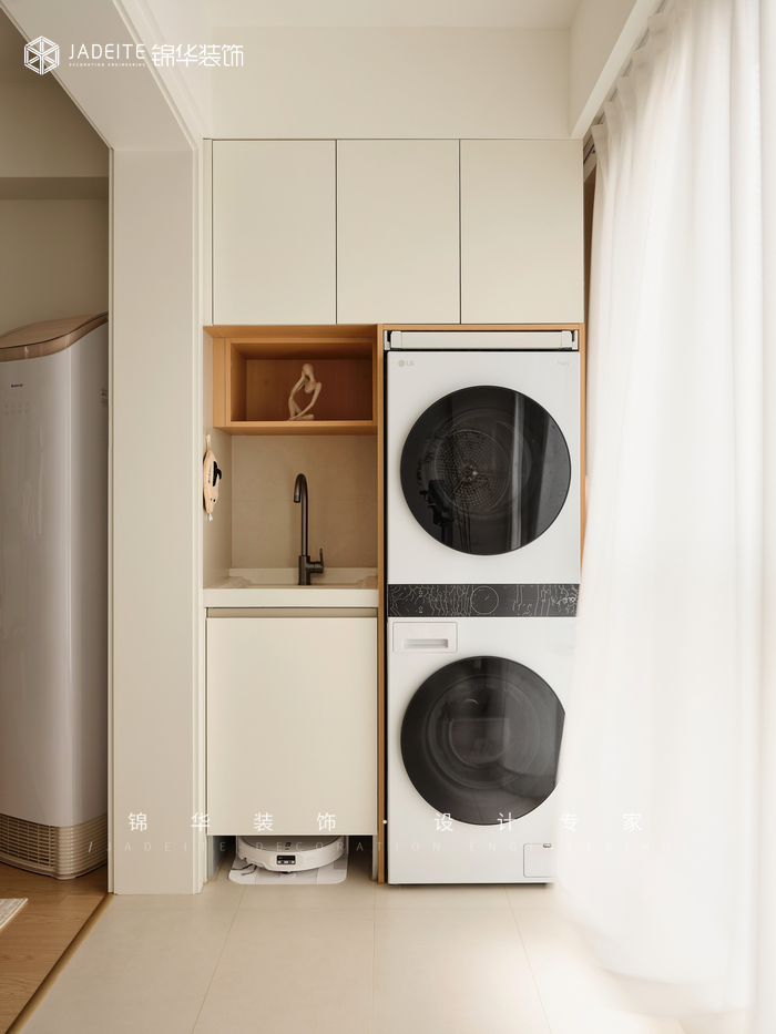 原木奶油風(fēng)-湖光晨樾-三室兩廳-105㎡裝修-三室兩廳-現(xiàn)代簡(jiǎn)約