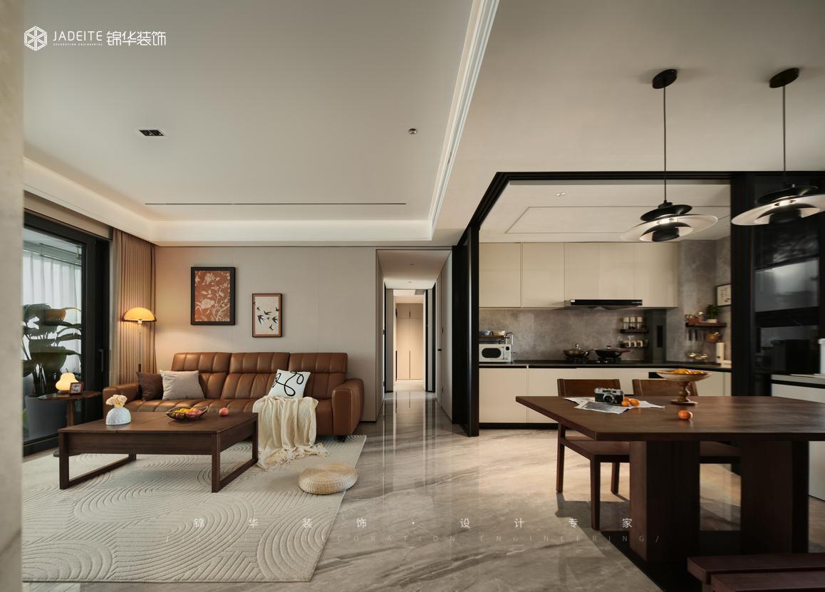 中古風(fēng)-招商臻境-四室兩廳-144㎡裝修-四室兩廳-中古