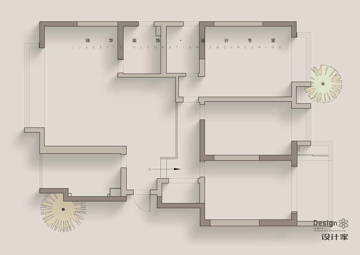原木风-苏宁馨瑰园-三室两厅-130㎡装修-三室两厅-现代简约