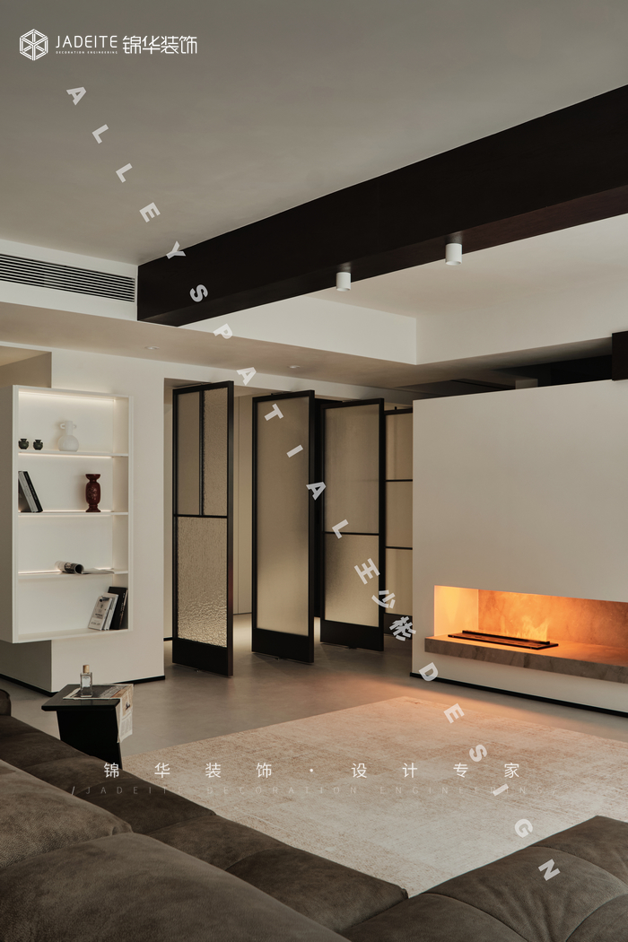 極簡-中海方山印-三室兩廳-270㎡裝修-三室兩廳-極簡