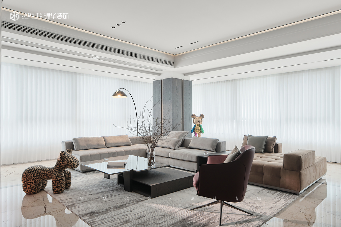 意式輕奢-天鵝堡-三室兩廳-291㎡裝修-三室兩廳-輕奢