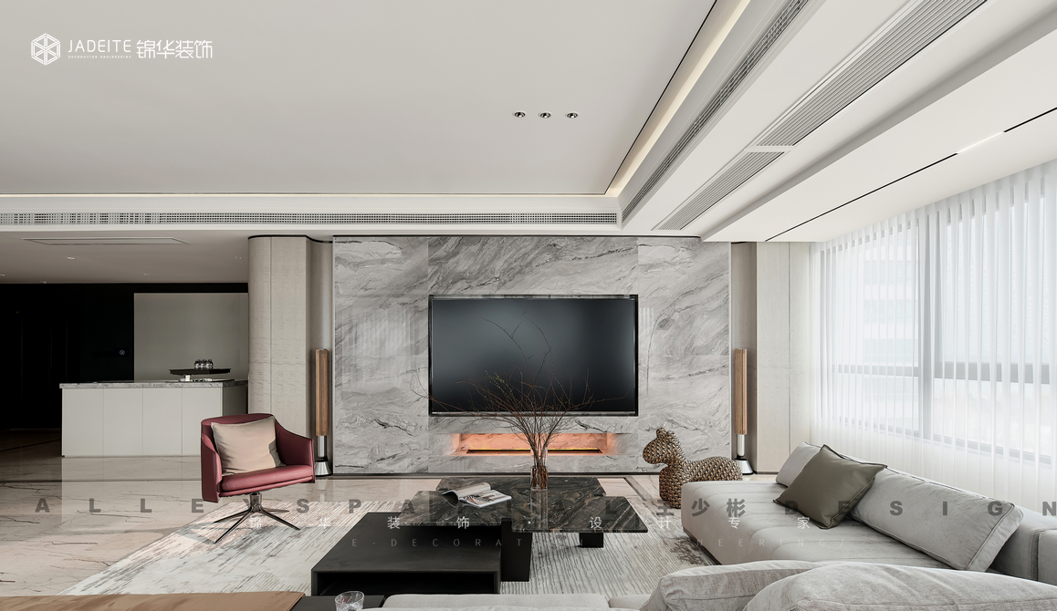 意式輕奢-天鵝堡-三室兩廳-291㎡裝修-三室兩廳-輕奢