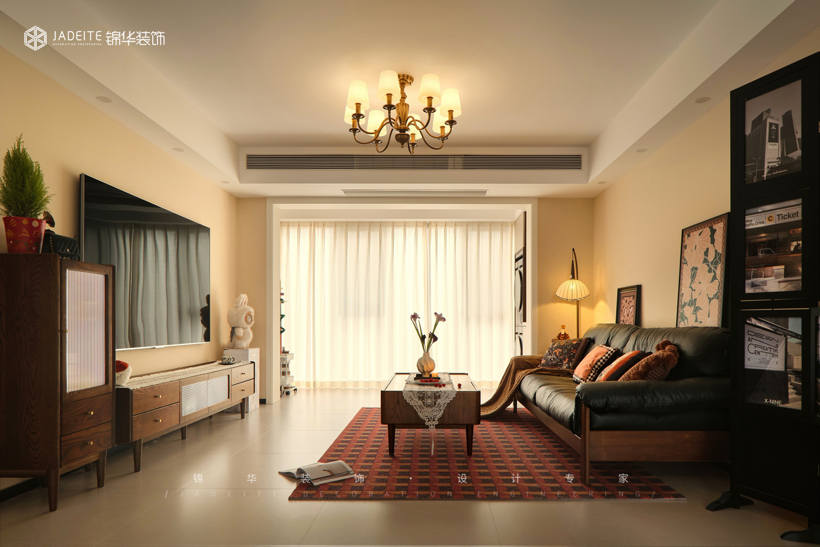 美式復古-博學院-別墅-300㎡裝修-別墅-中古