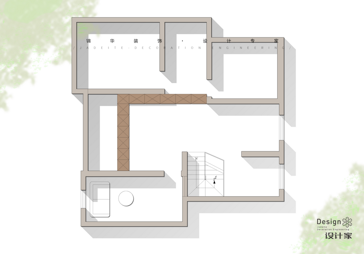 美式復古-博學院-別墅-300㎡裝修-別墅-中古