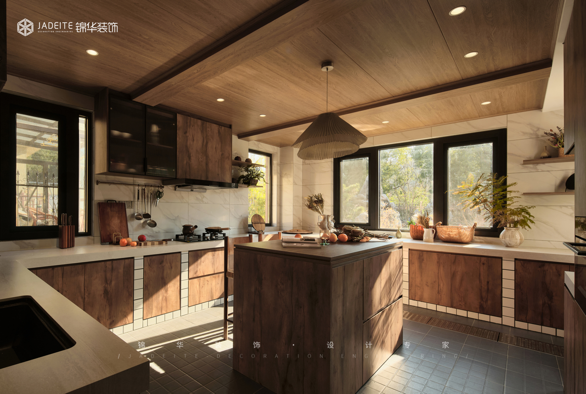 鄉村自然風-閱山居-別墅-550㎡裝修-別墅-現代簡約