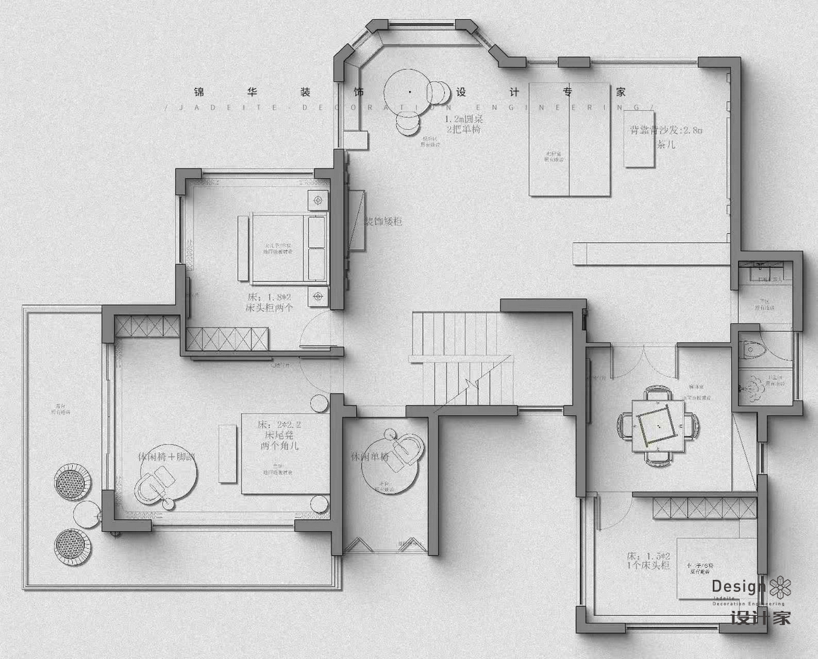 鄉村自然風-閱山居-別墅-550㎡裝修-別墅-現代簡約