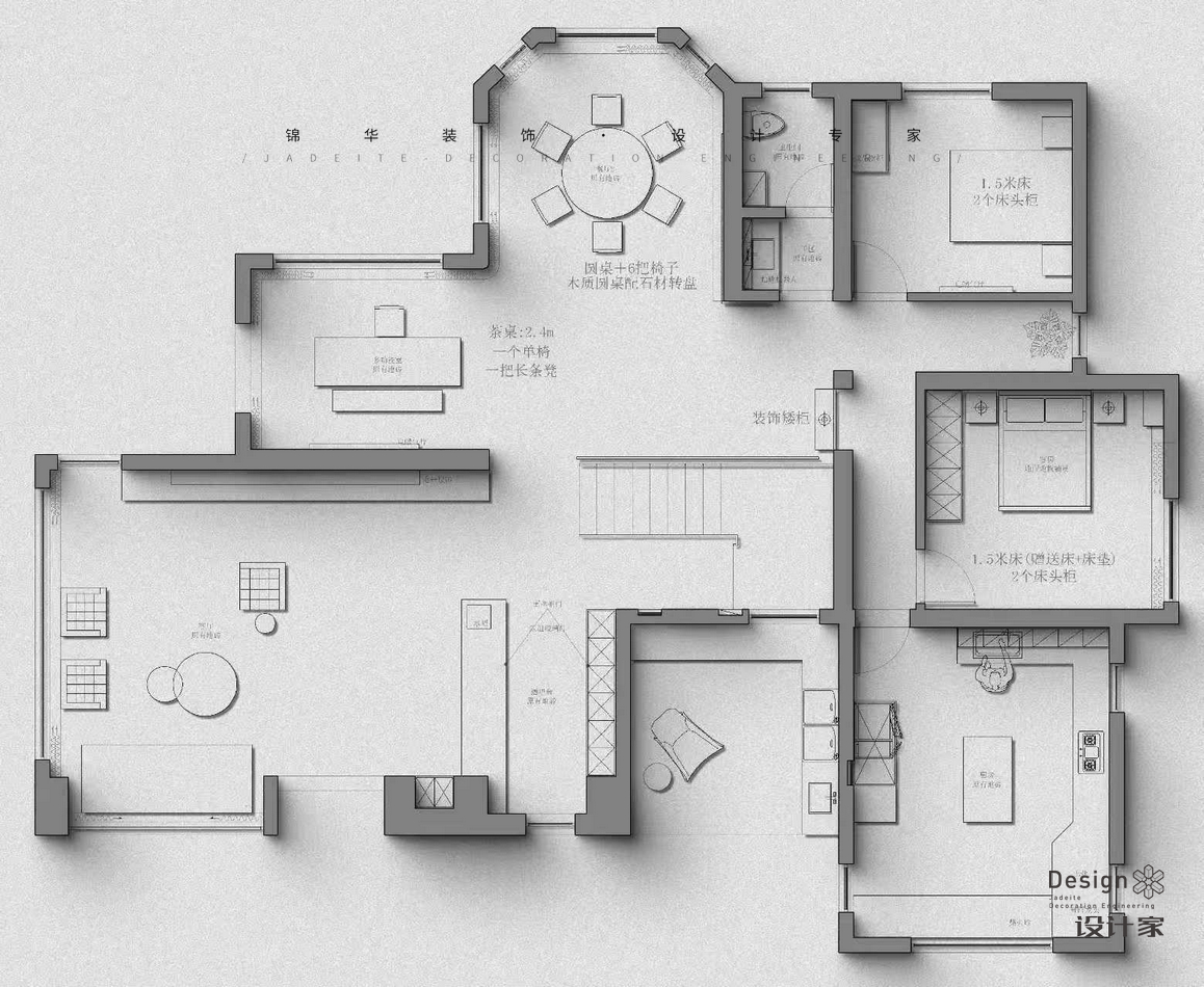 鄉村自然風-閱山居-別墅-550㎡裝修-別墅-現代簡約
