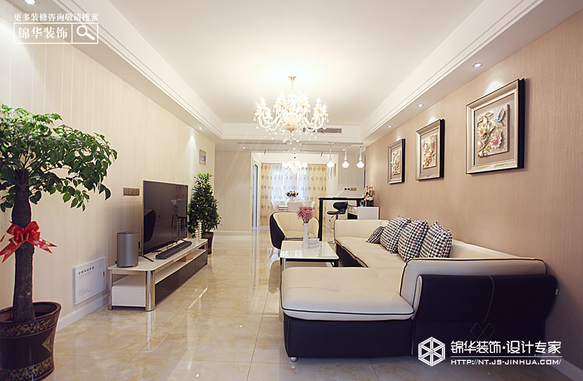 中海碧林湾125平全案设计现代简约风格实景图装修-三室两厅-现代简约