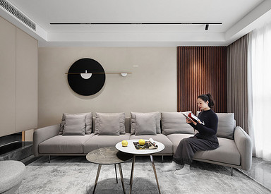 现代简约-海安·万豪国际160㎡-三室两厅装修案例
