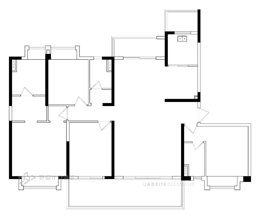 现代简约-时代悦城-四室两厅192平米-装修案例
