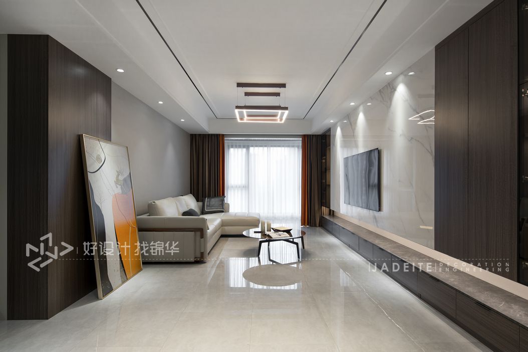 中海碧林湾   118平米  三室二厅  现代简约风格装修-三室两厅-现代简约