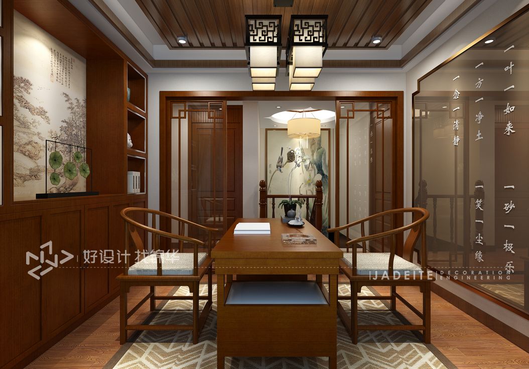  新中式风格  东郊庄园 别墅500平米装修设计装修-别墅-新中式