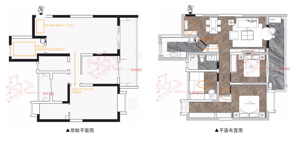 现代轻奢-华润悦锦湾120平米- 三室两厅一卫装修案例