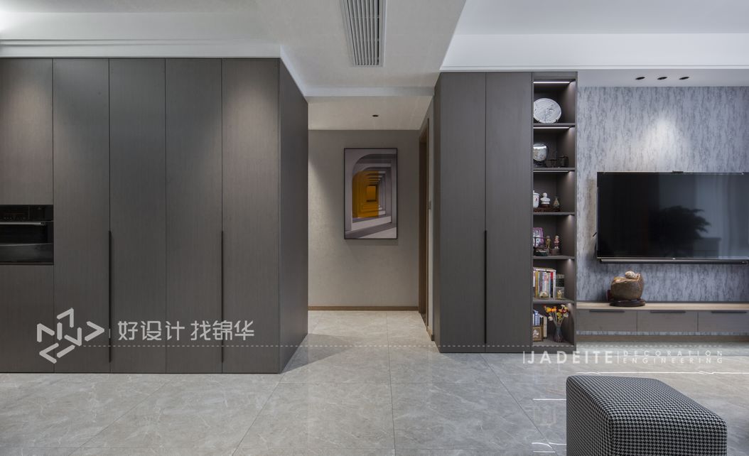 中海碧林湾 130平米 三室两厅 现代简约装修案例 