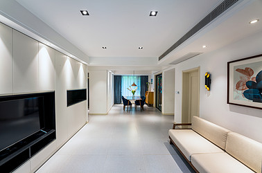 现代简约-吴中豪景华庭- 两室两厅装修案例