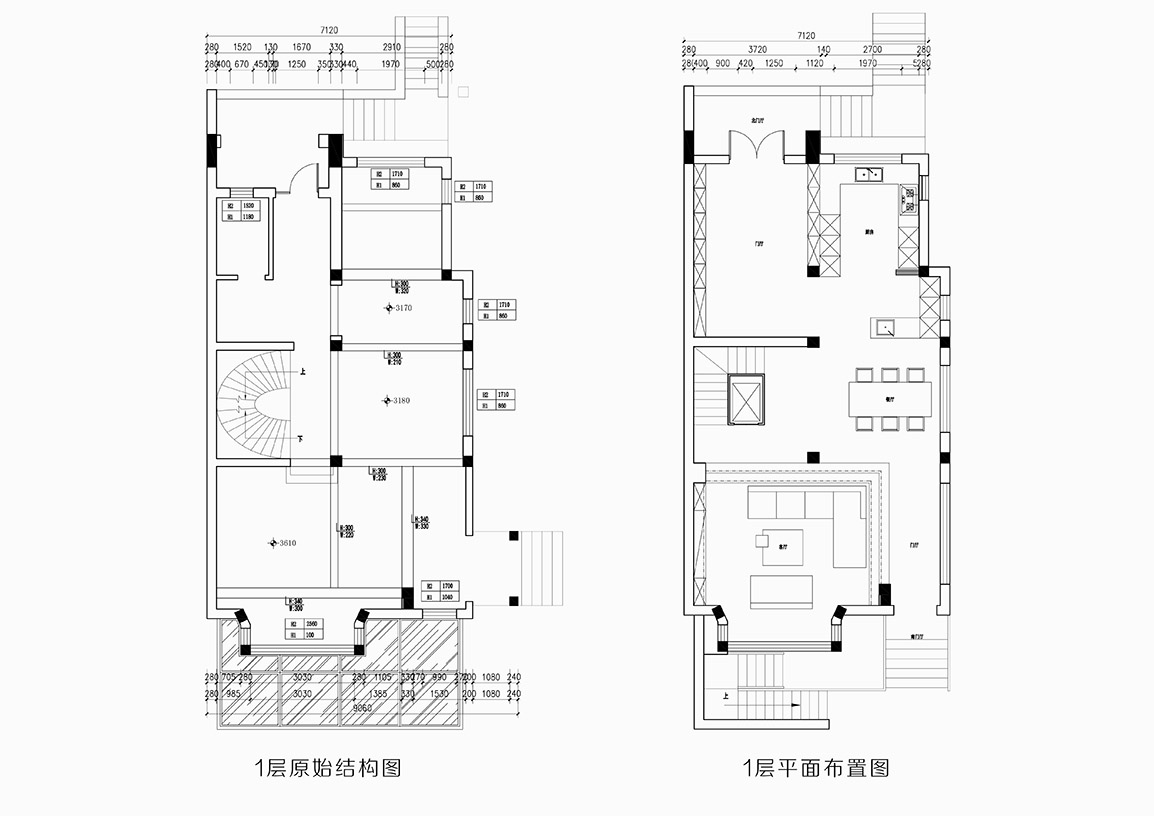 现代简约-金河名人世家400㎡-别墅装修案例装修-别墅-现代简约