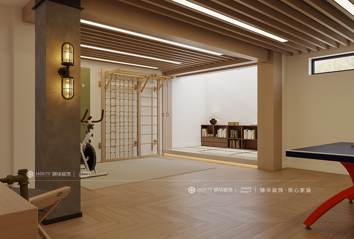 现代原木-传承府378㎡- 下叠装修案例装修-别墅-现代简约