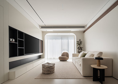 现代简约-锦绣福邸125㎡- 三室两厅装修案例