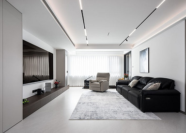 现代简约-云龙华庭123㎡- 三室两厅装修案例