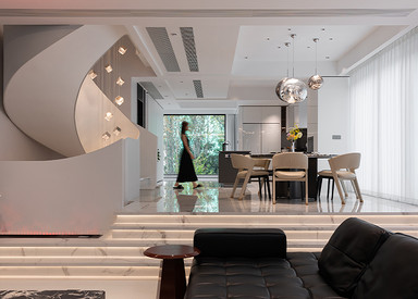 现代简约-中海上林院550㎡- 别墅装修案例