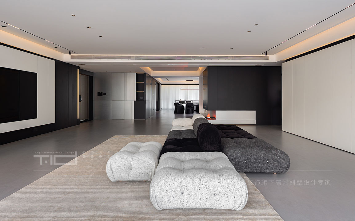 现代极简-院语江南400㎡- 五室两厅装修案例装修-大户型-极简