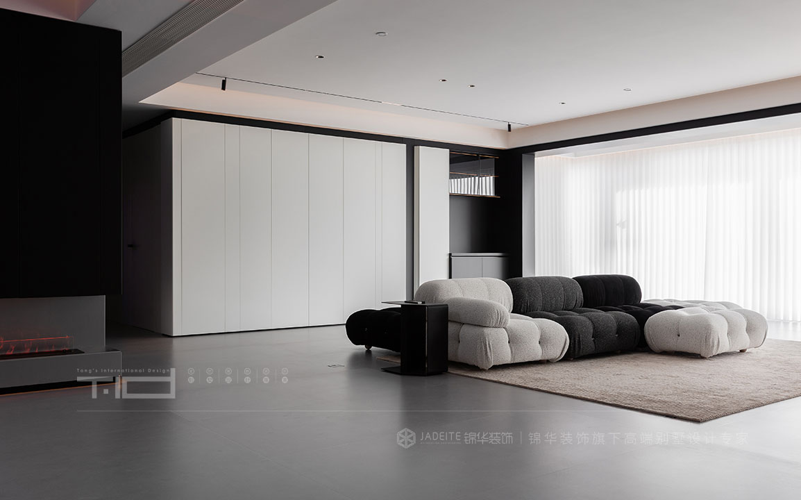 现代极简-院语江南400㎡- 五室两厅装修案例装修-大户型-极简