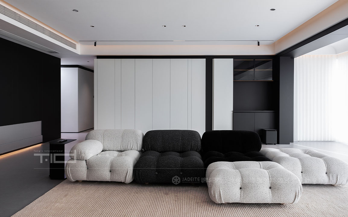 现代极简-院语江南400㎡- 五室两厅装修案例装修-大户型-极简