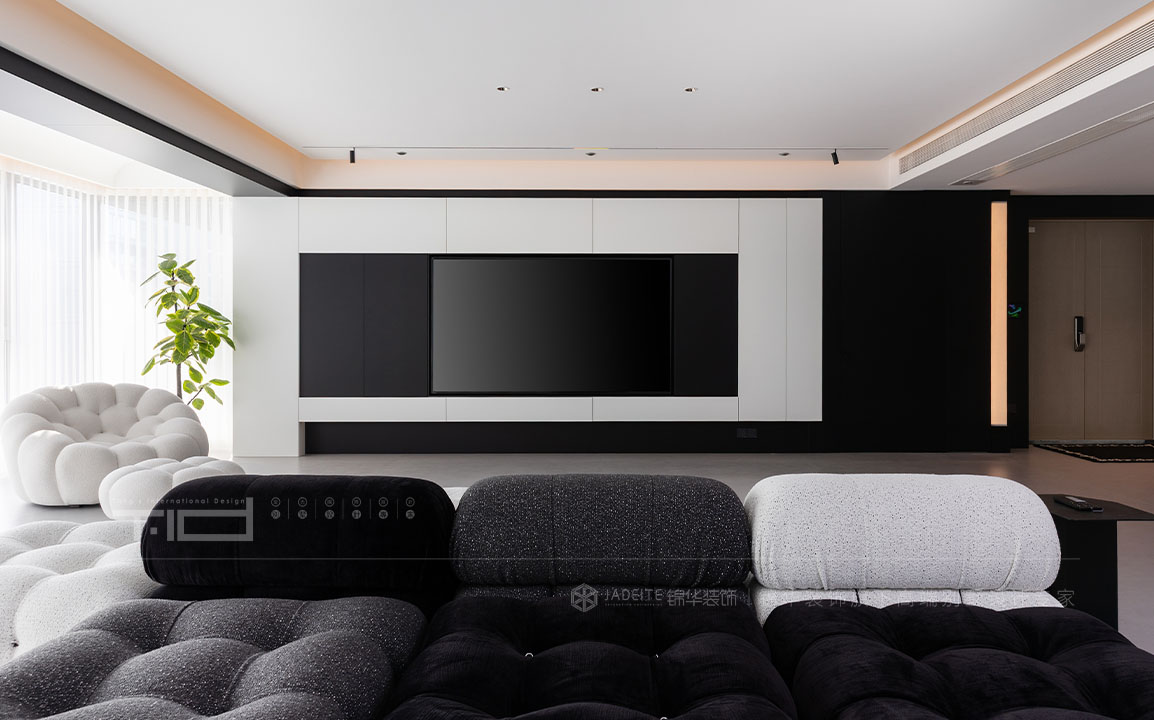 现代极简-院语江南400㎡- 五室两厅装修案例装修-大户型-极简