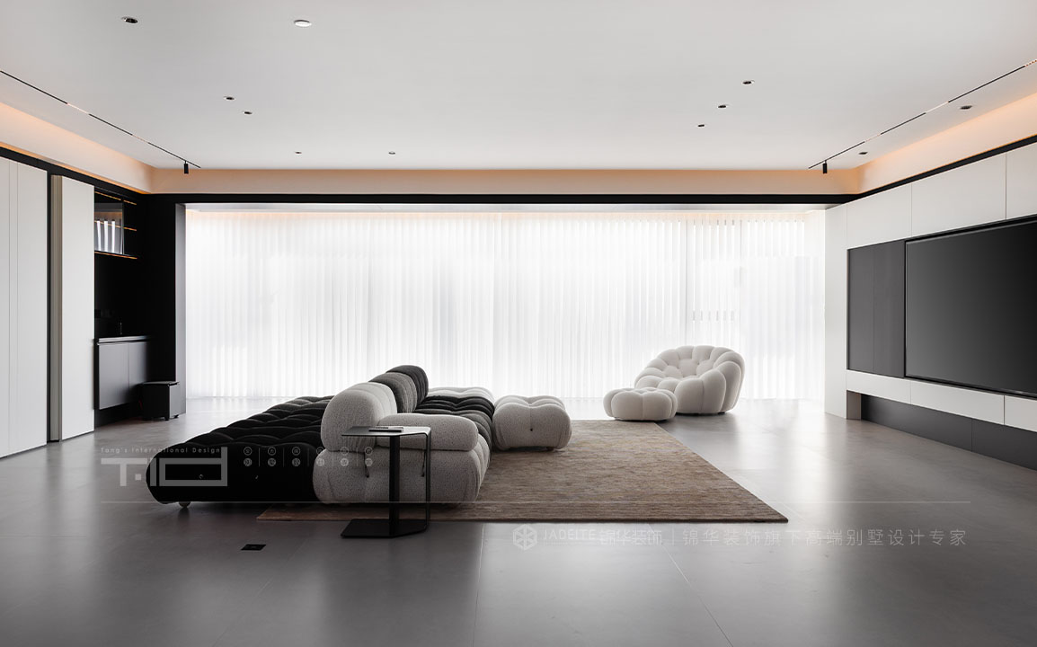 现代极简-院语江南400㎡- 五室两厅装修案例装修-大户型-极简