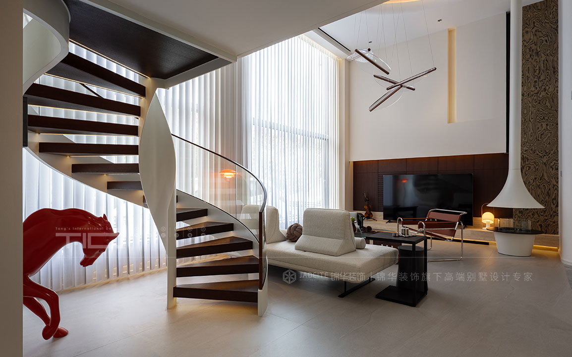 现代简约-T.ID堂杰国际设计【锦墅家】实景体验中心- 别墅装修案例装修-别墅-现代简约