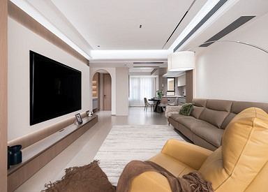 现代简约-吴中豪景华庭140㎡- 三室两厅装修案例