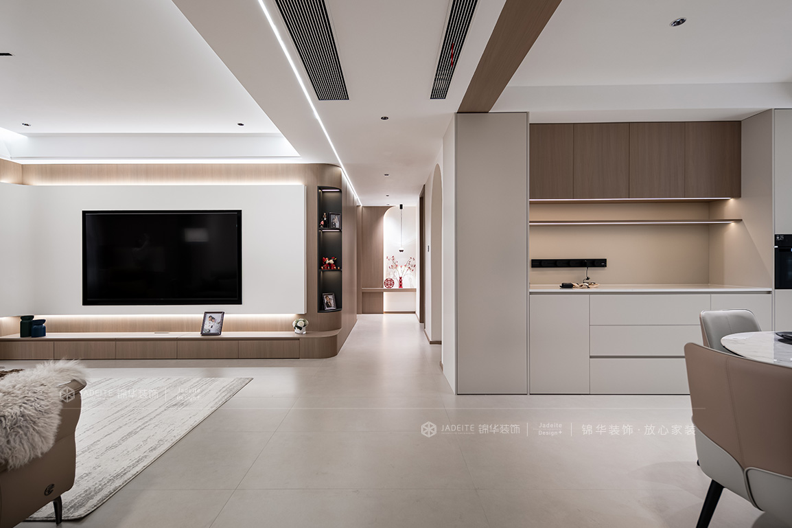 现代简约-吴中豪景华庭140㎡- 三室两厅装修案例装修-三室两厅-现代简约