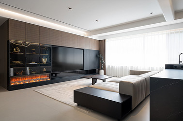 意式极简-建发御龙湾140㎡- 三室两厅装修案例