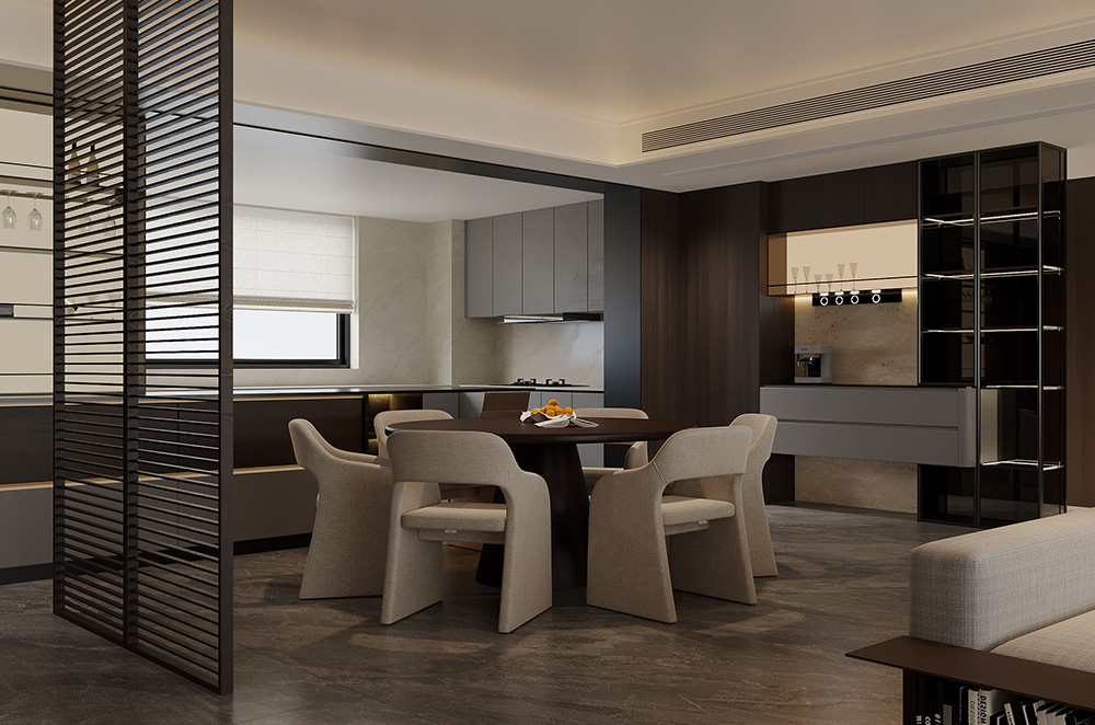 意式极简-华润澐璟230㎡- 四室两厅装修案例