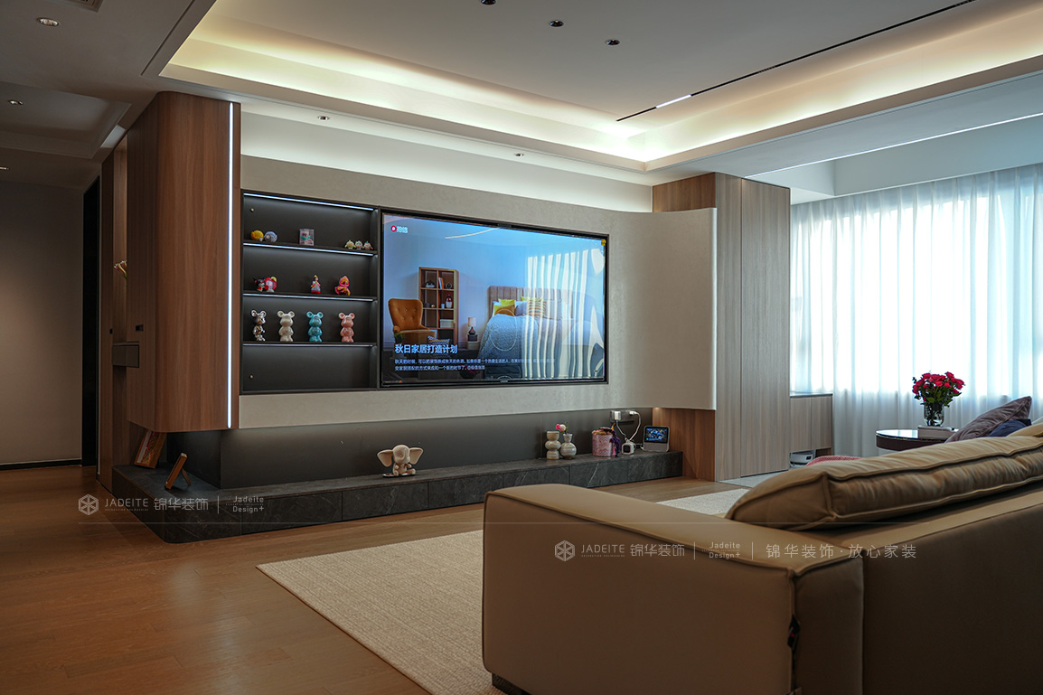 现代简约-滨江道江园127㎡- 三室两厅装修案例装修-三室两厅-现代简约