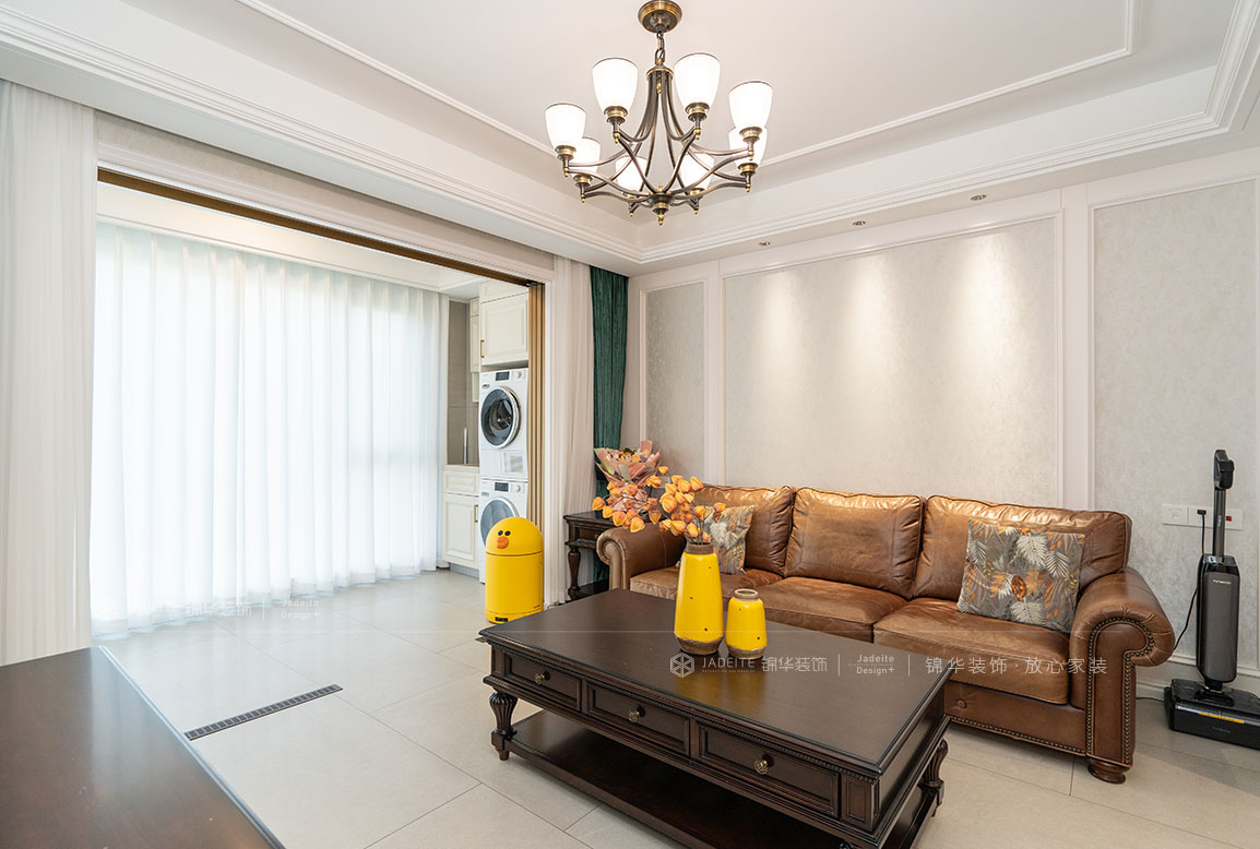 简约美式-金茂府140㎡- 三室两厅装修案例装修-三室两厅-简美