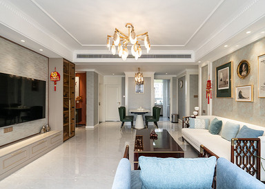 简约美式-银河湾176㎡- 四室两厅装修案例