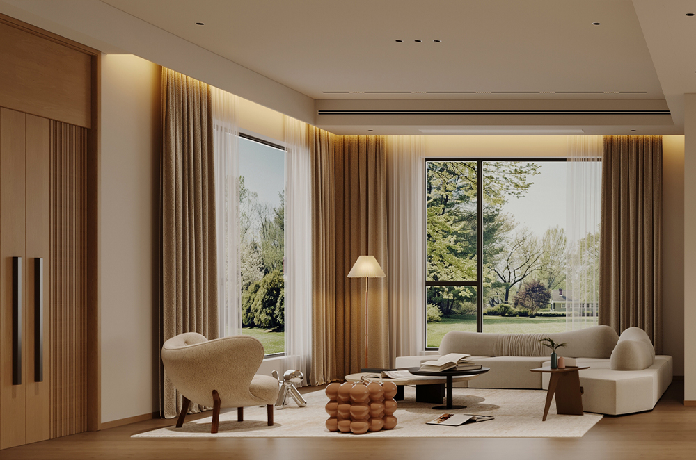 现代原木-碧桂园480㎡- 别墅装修案例