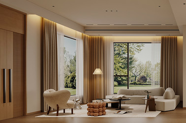 现代原木-碧桂园480㎡- 别墅装修案例
