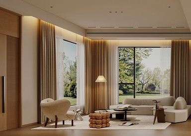 现代原木-碧桂园480㎡- 别墅装修案例