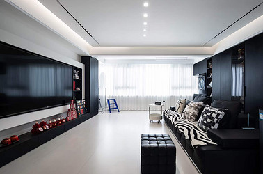 现代简约-鹤城首府120㎡- 三室两厅装修案例