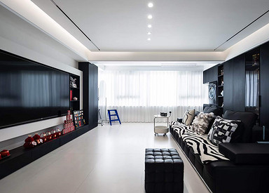 现代简约-鹤城首府120㎡- 三室两厅装修案例