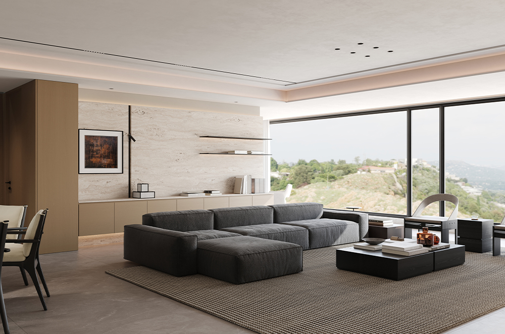 现代极简-华润澐璟230㎡- 四室两厅装修案例