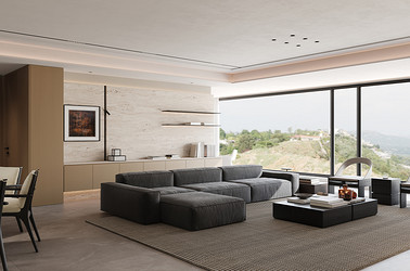 现代极简-华润澐璟230㎡- 四室两厅装修案例