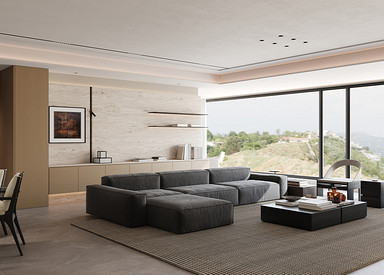 现代极简-华润澐璟230㎡- 四室两厅装修案例