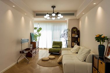 现代中古-观江海99㎡- 三室两厅装修案例