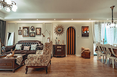 美式-青青家园160㎡- 四室两厅装修案例